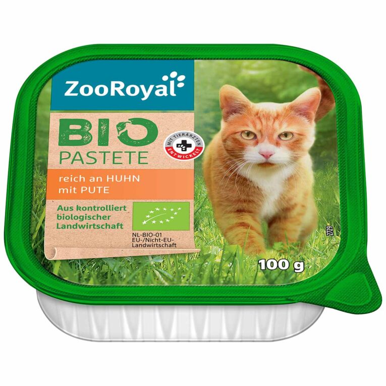 Günstig ZooRoyal Bio Pastete reich an Huhn mit Pute 16x100g i mPreisvergleich in unserem Onlineshop auf Hundeliebe-shop.de kaufen.