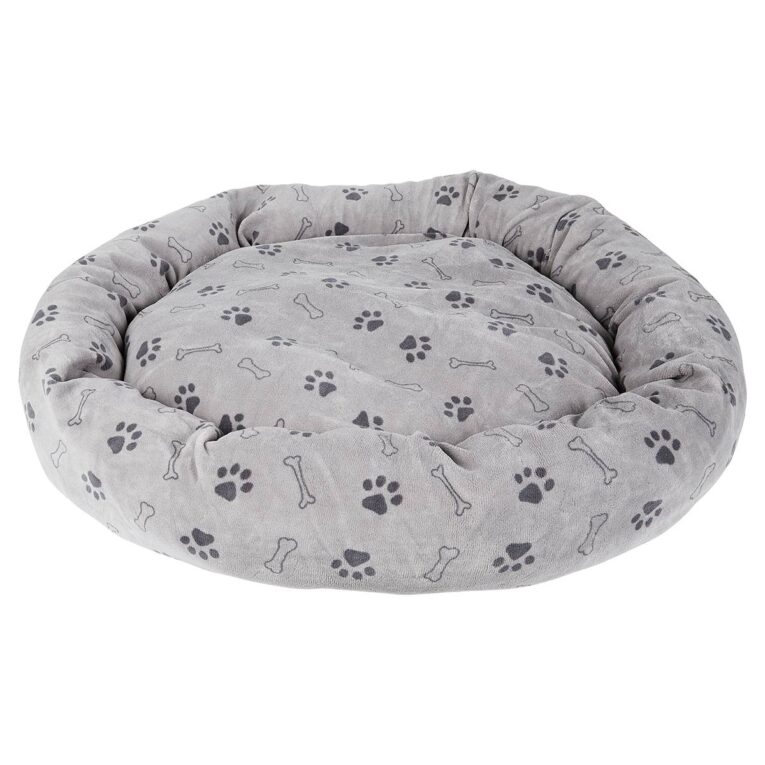Günstig ZooRoyal Kuschelbett rund für Haustiere 95 cm Pfoten grau i mPreisvergleich in unserem Onlineshop auf Hundeliebe-shop.de kaufen.