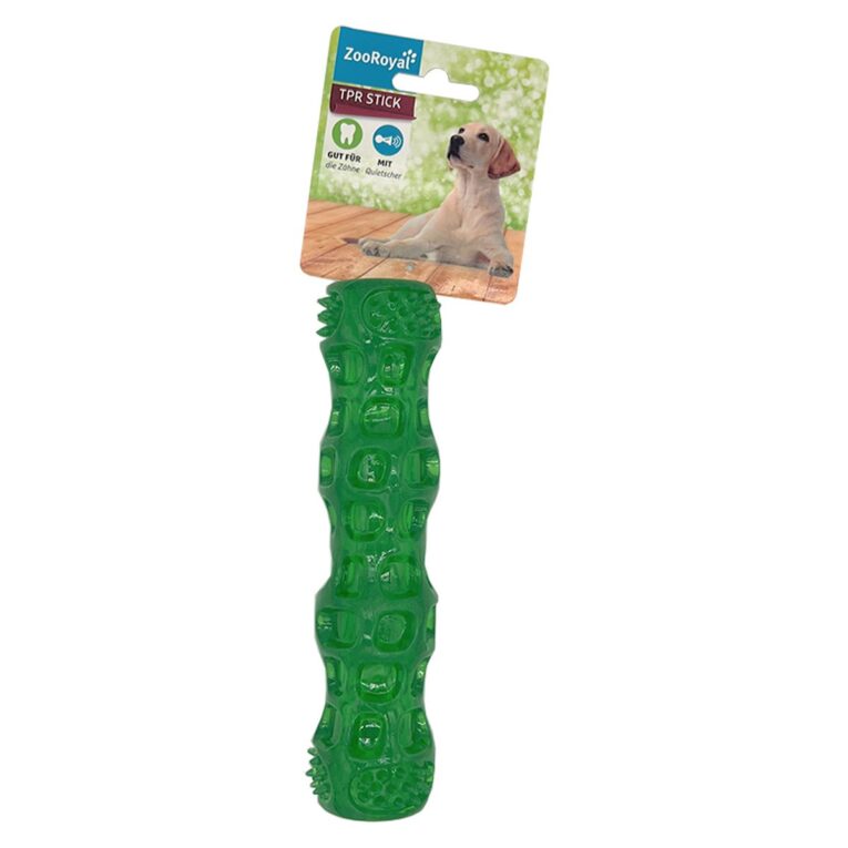 Günstig ZooRoyal TPR Stick 18 cm mit Squeaker i mPreisvergleich in unserem Onlineshop auf Hundeliebe-shop.de kaufen.