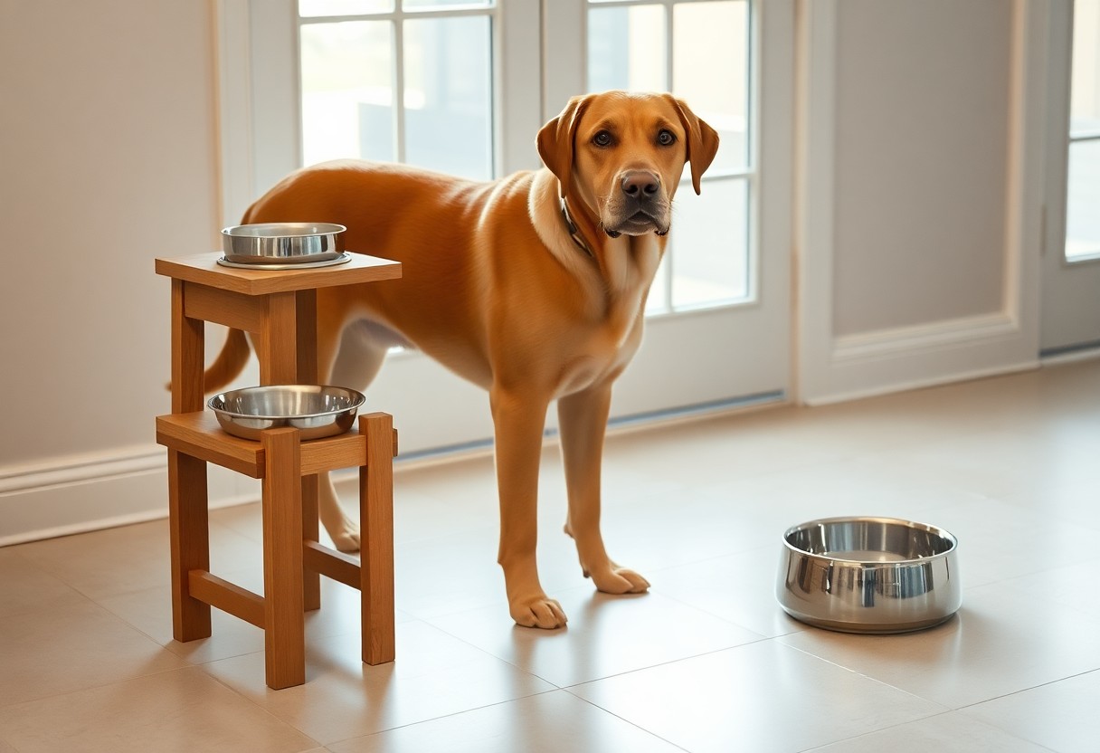 erhohter hundenapf gut oder schlecht fur hunde qab